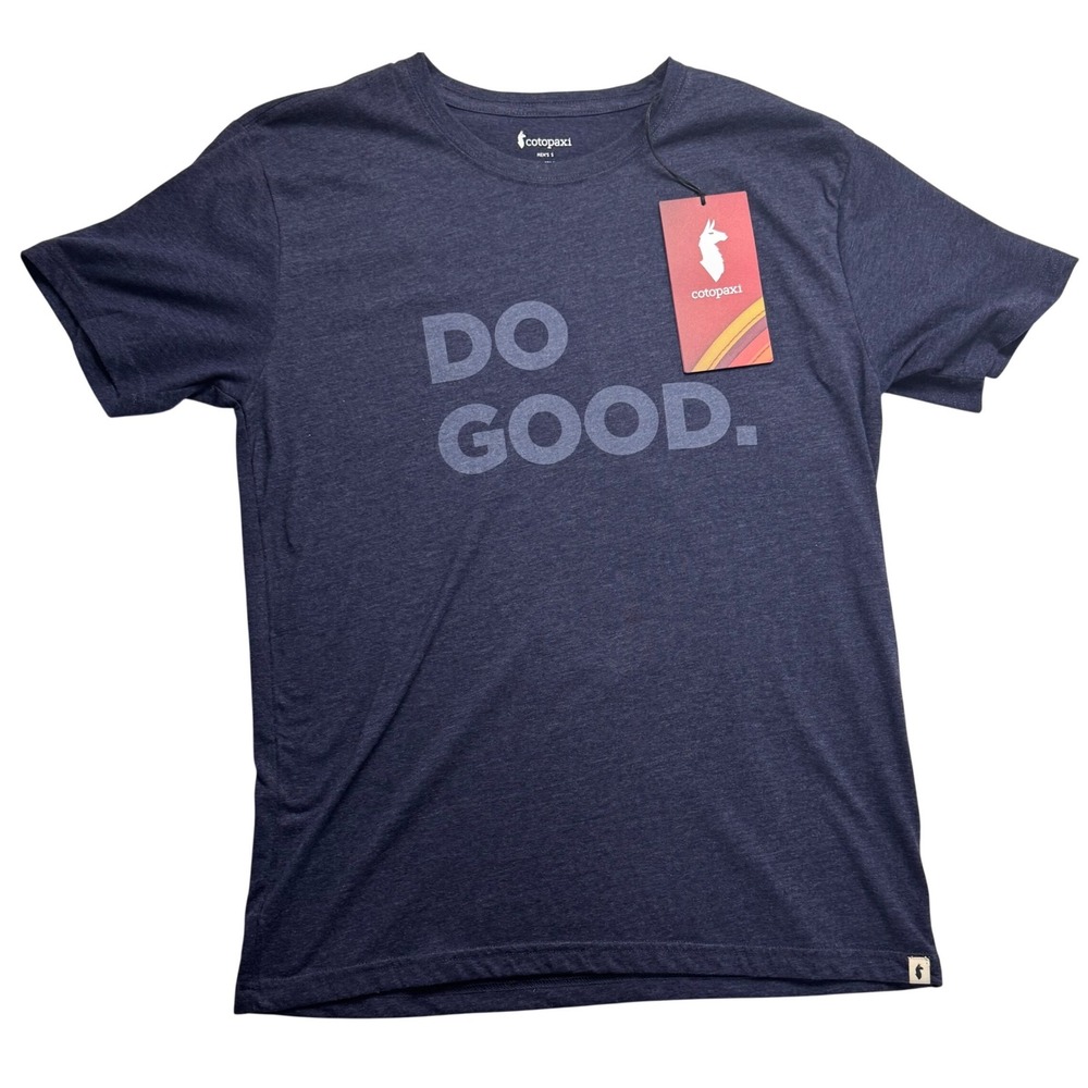 Cotopaxi Do‎ Good T-Shirt Mens Small Maritime Navy Blue Organic Cotton Blend NWT
